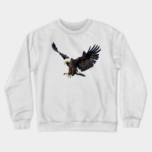 Bald eagle Crewneck Sweatshirt by ovidiuboc